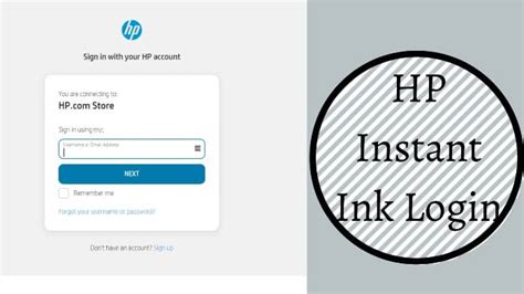 instant ink com login